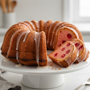 Vegan Strawberry Bundt